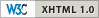 Valid XHTML 1.0 Transitional